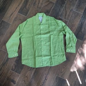 Men's 28 Palms standard 100% linen shirt XL